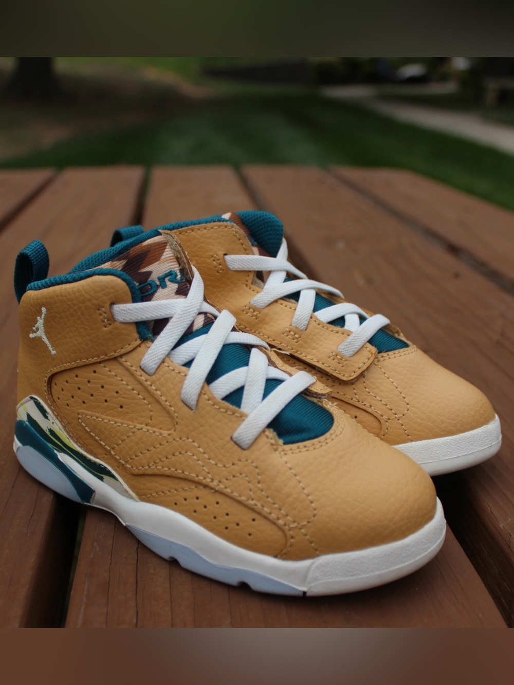 Air Jordan Toddler Jumpman MVP 'Twine Geode Teal' Sneaker Sz 10C